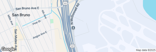 Google Maps San Francisco Int. Aeroporto, Car Rental Center 780 N McDonnell Rd, San Francisco, CA 94128-3103, Estados Unidos